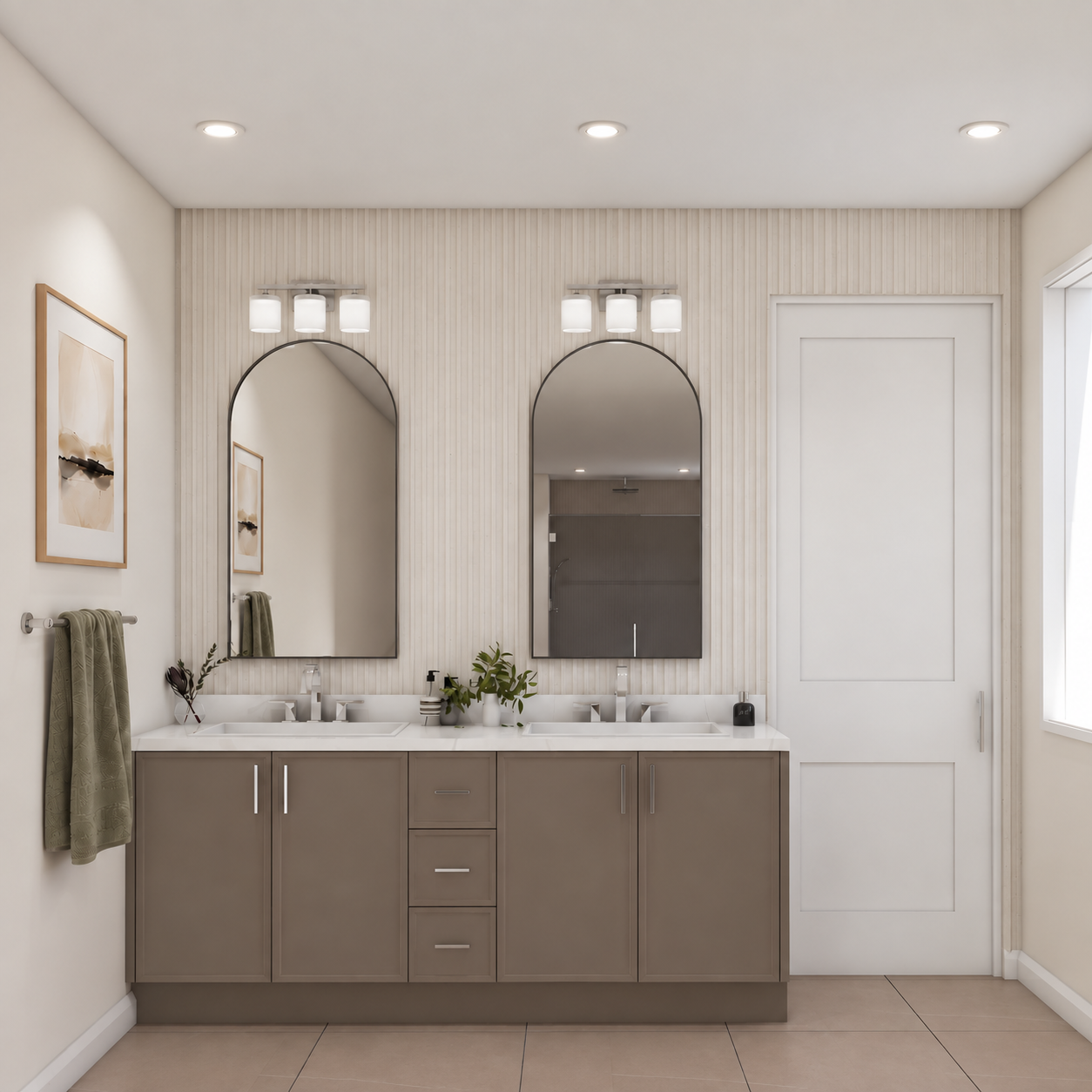 Fern & Oak ensuite vanity rendering