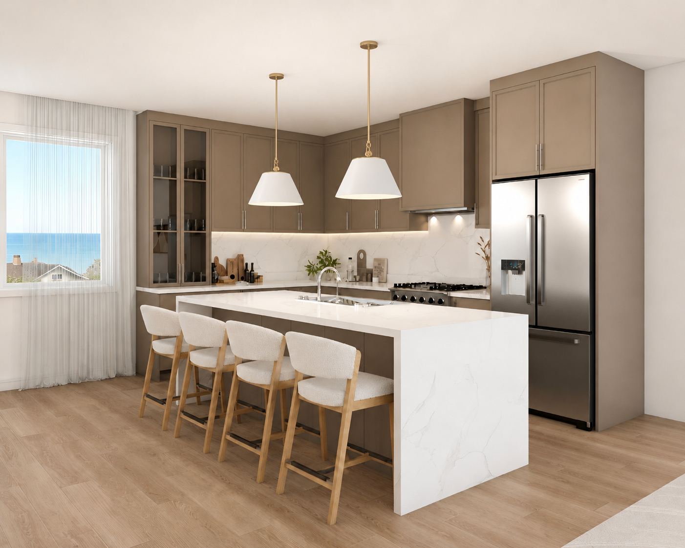 Fern & Oak kitchen rendering